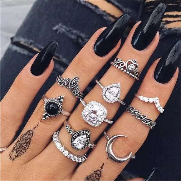 Jewelry - Boho Ring Set 10pc.